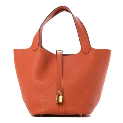Hermes Taurillon Maurice Picotin Lock 22 MM Terre Battue 1 of 10