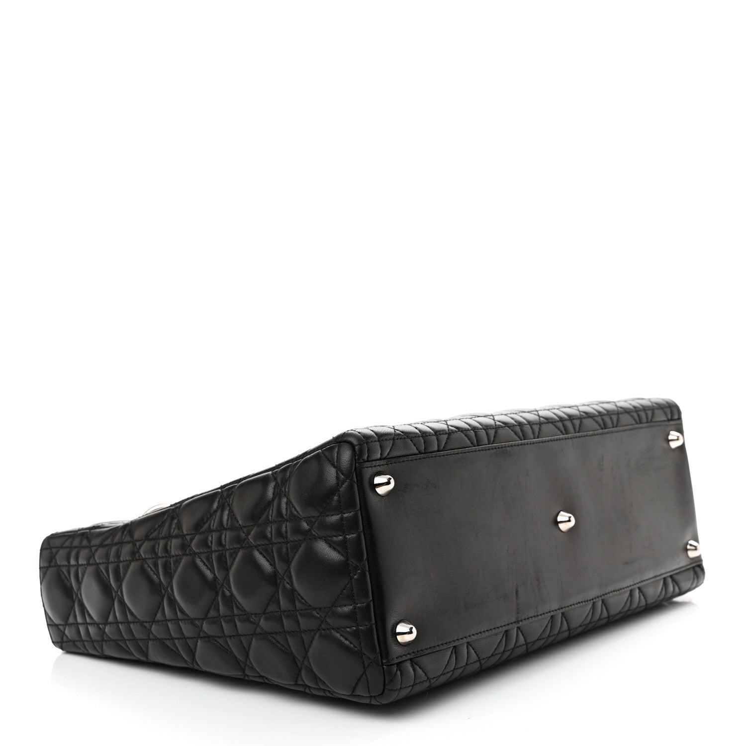 Christian Dior Lambskin Cannage Large Lady Dior Black 4 of 15