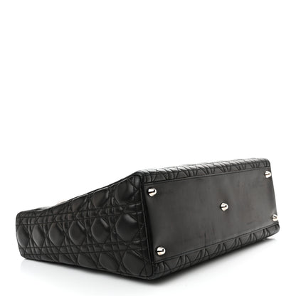 Christian Dior Lambskin Cannage Large Lady Dior Black 4 of 15