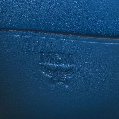 MCM Calfskin Mini Patricia Crossbody Bag Blue 6 of 8