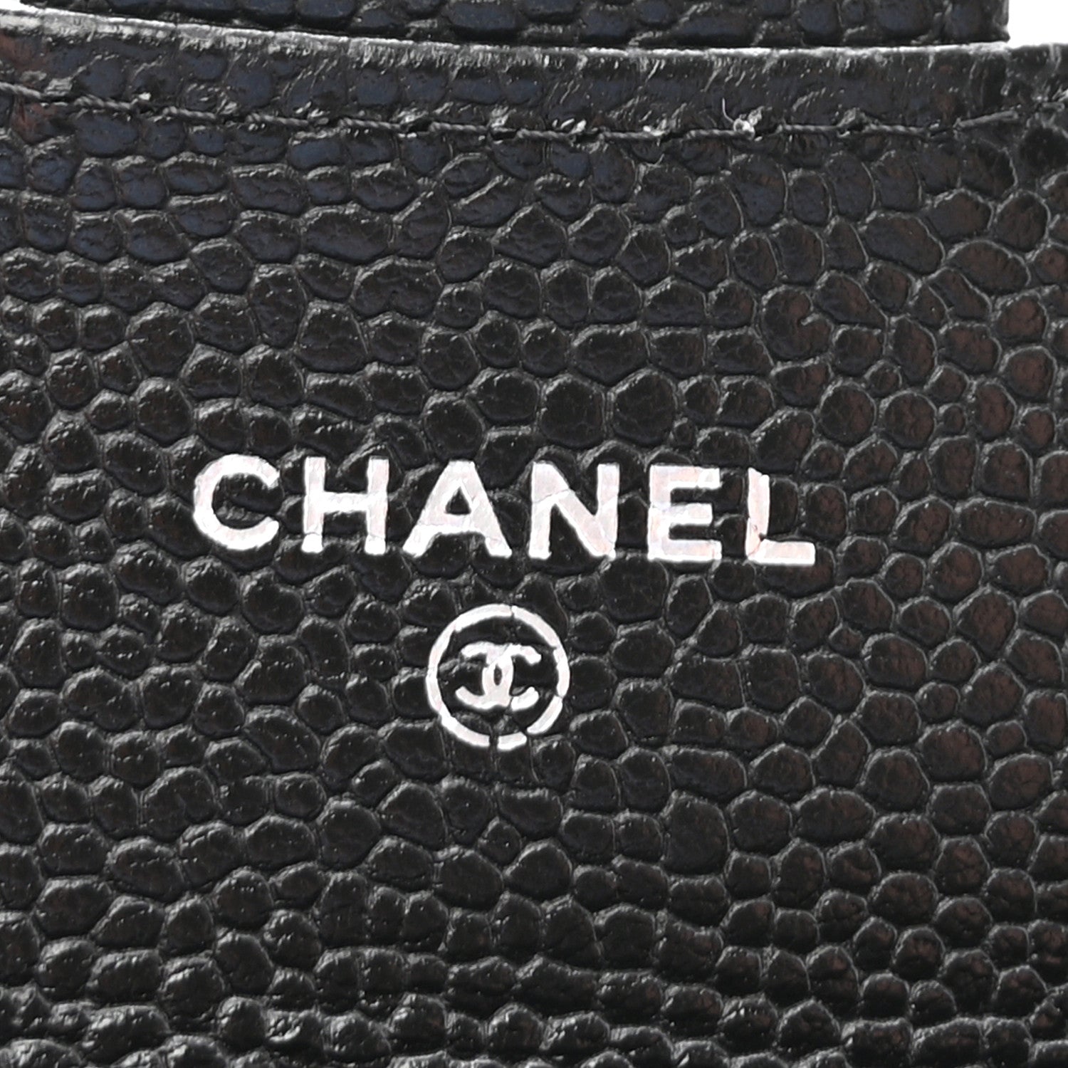 Chanel Caviar Quilted Flap Card Holder Wallet Black 6 of 9