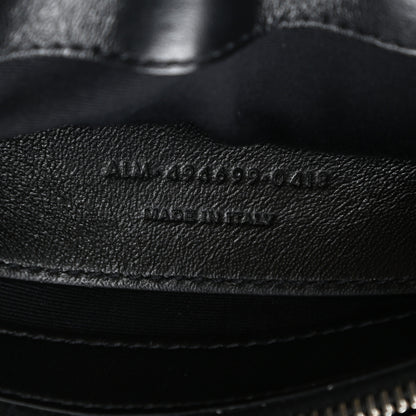 Saint Laurent Calfskin Y Quilted Monogram Small Loulou Chain Satchel Black 7 of 10
