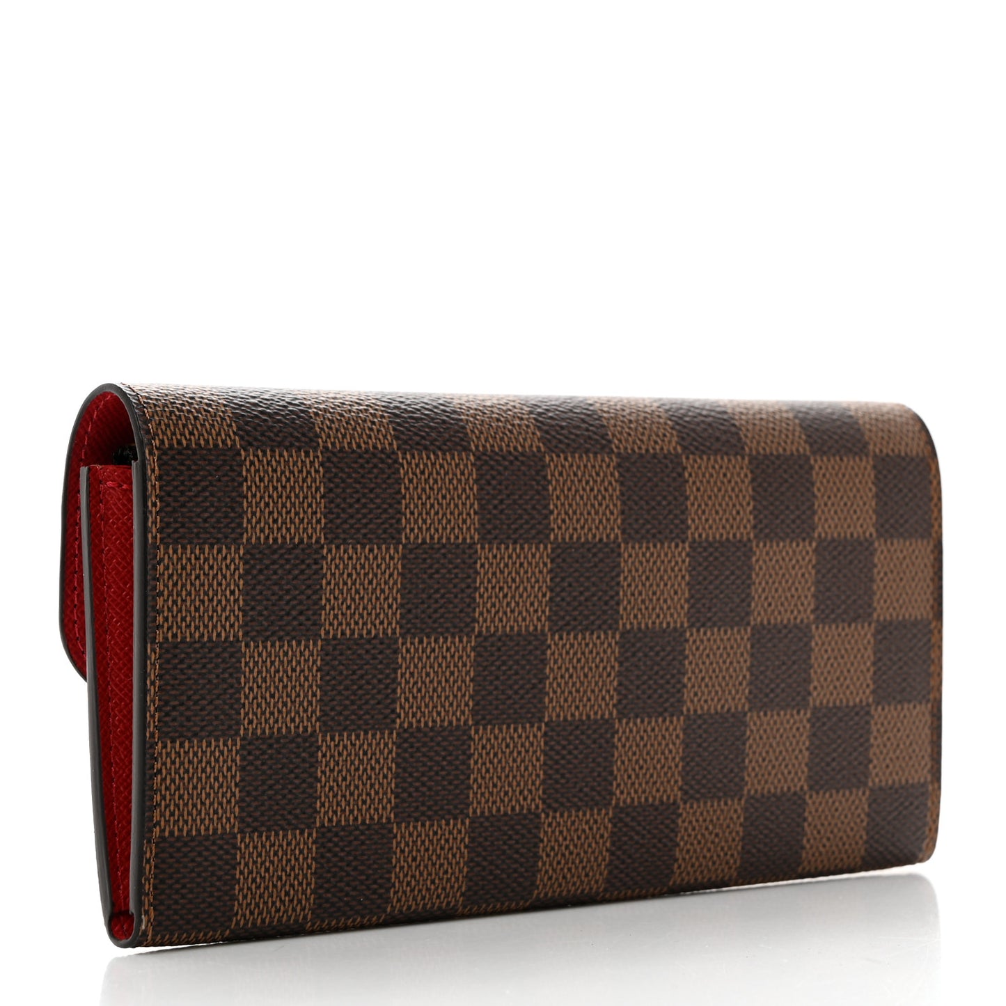 Damier Ebene Emilie Wallet Red