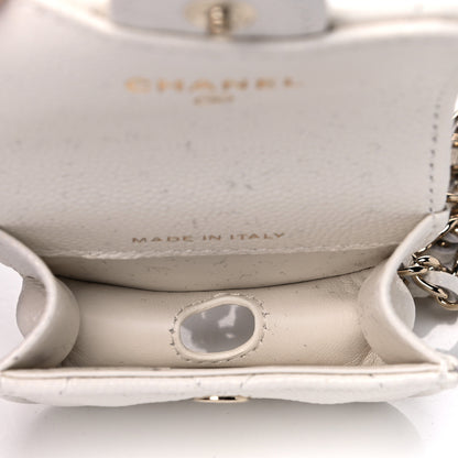 Chanel Caviar Quilted Airpods Pro Case White 4 of 7
