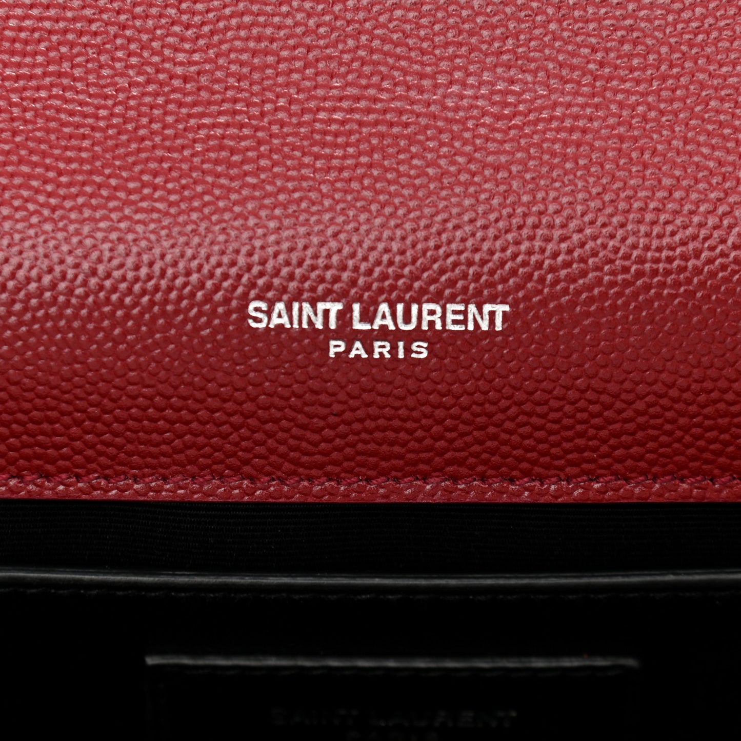 Grain De Poudre Medium Monogram Kate Satchel Dark Red