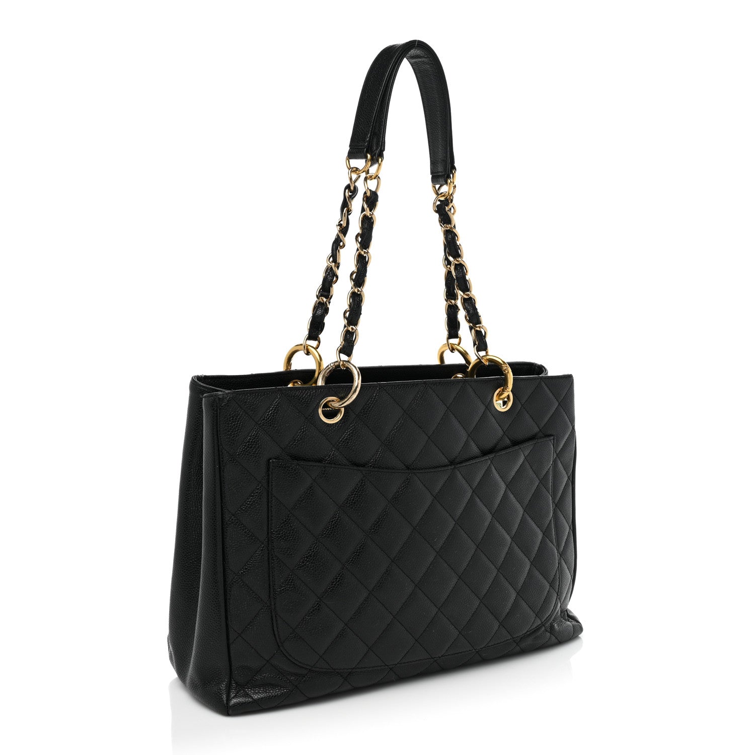 Chanel Caviar Quilted Grand Shopping Tote GST Black 3 of 18