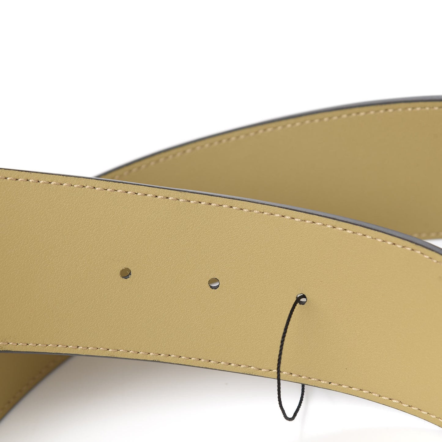 Calfskin Striped Textured Double G 50mm Belt 85 34 Black Beige