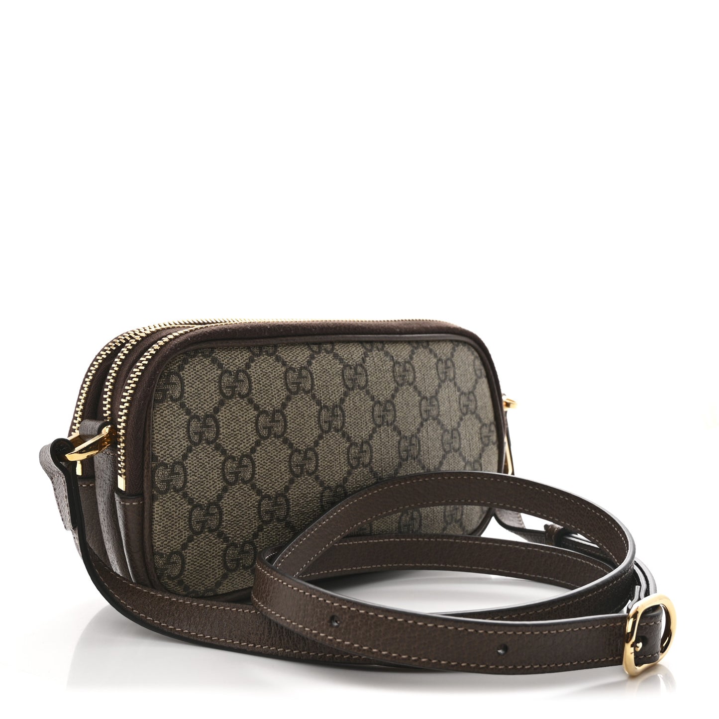 GG Supreme Monogram Web Mini Ophidia GG Bag Brown
