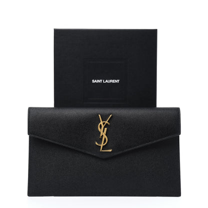 Saint Laurent Grain De Poudre Uptown Pouch Black 8 of 8