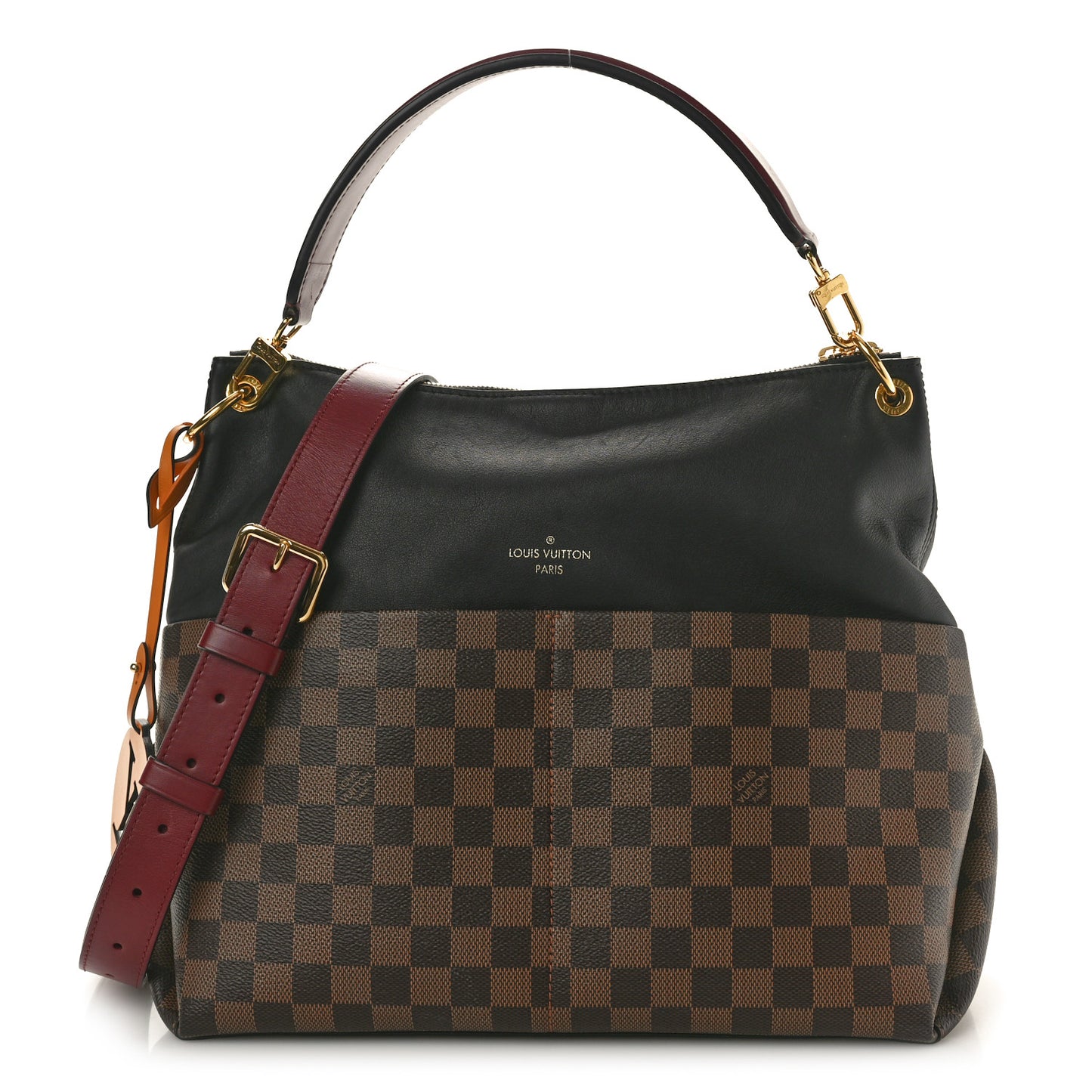 Damier Ebene Calfskin Maida Black