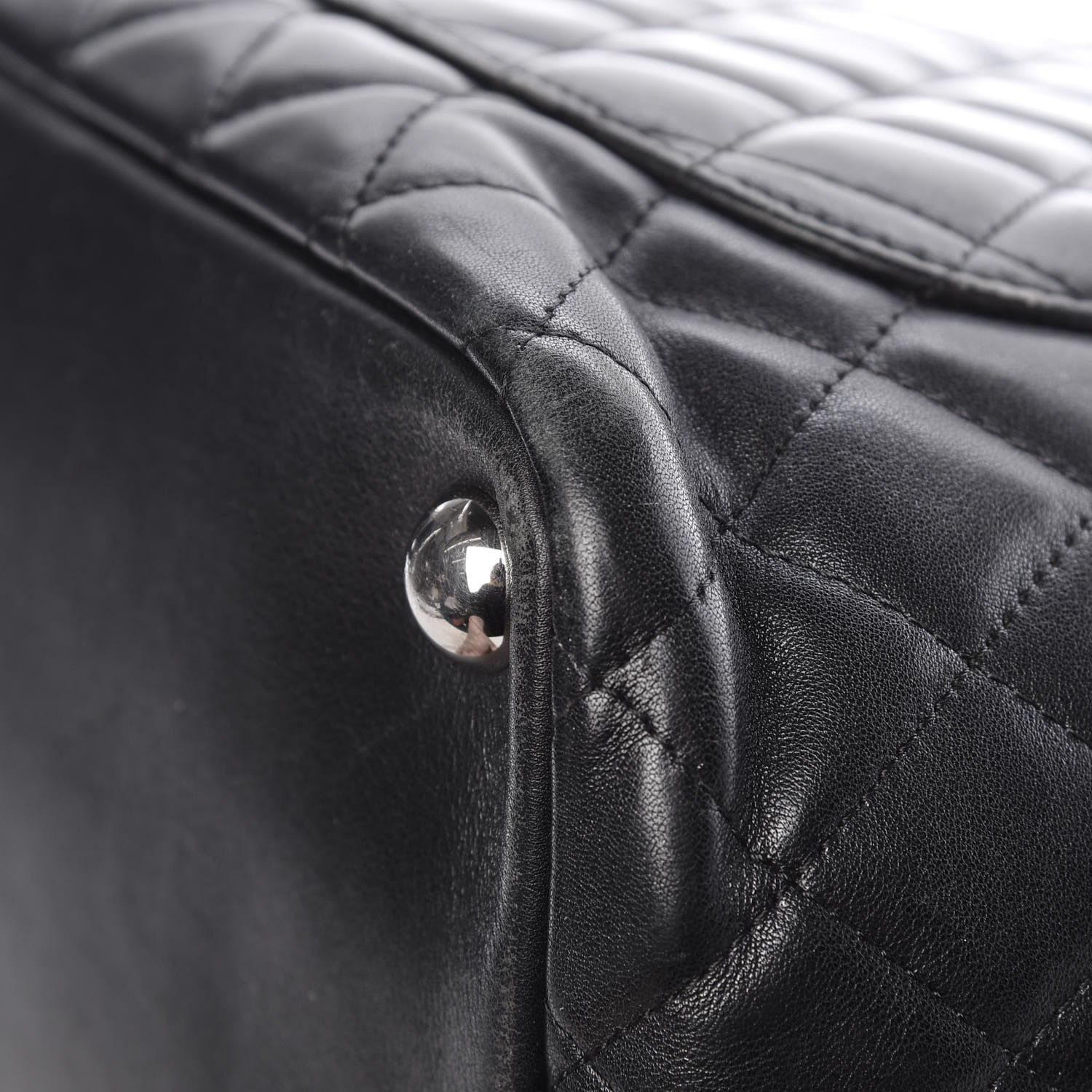 Chanel Calfskin Quilted Large Cambon Tote Black 18 of 20