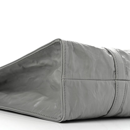 Prada Nappa Antique Small Tote Slate Grey 9 of 10