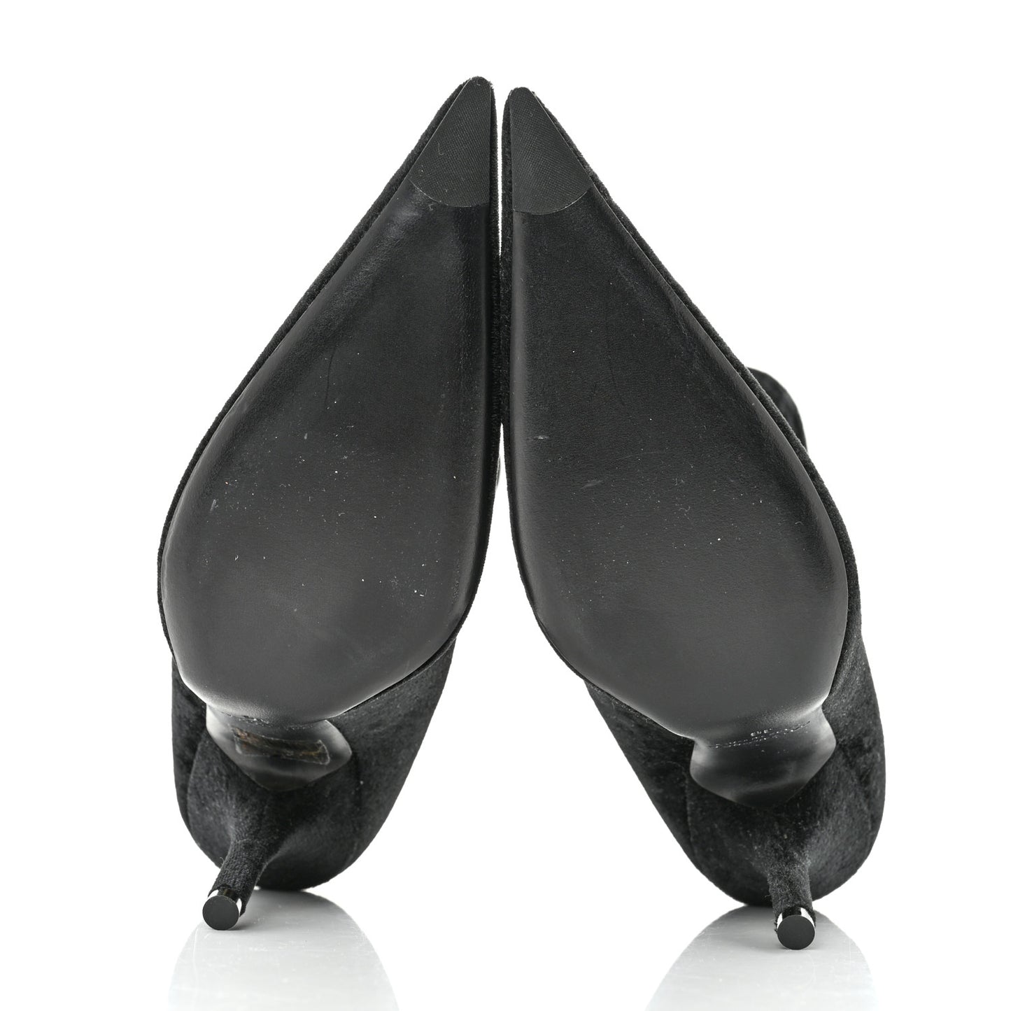 Velvet Spandex Extreme Pointed Toe Knife Ankle Boots 36 Black