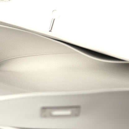 Hermes Swift Kelly Cut Clutch Pochette White 5 of 10