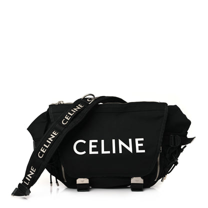 Celine Canvas Medium Trekking Messenger Bag Black 1 of 8