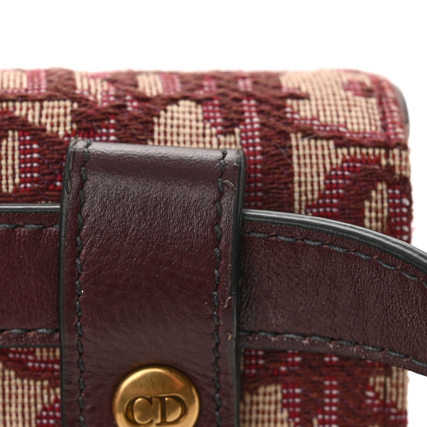 Oblique Saddle Belt Bag Bordeaux