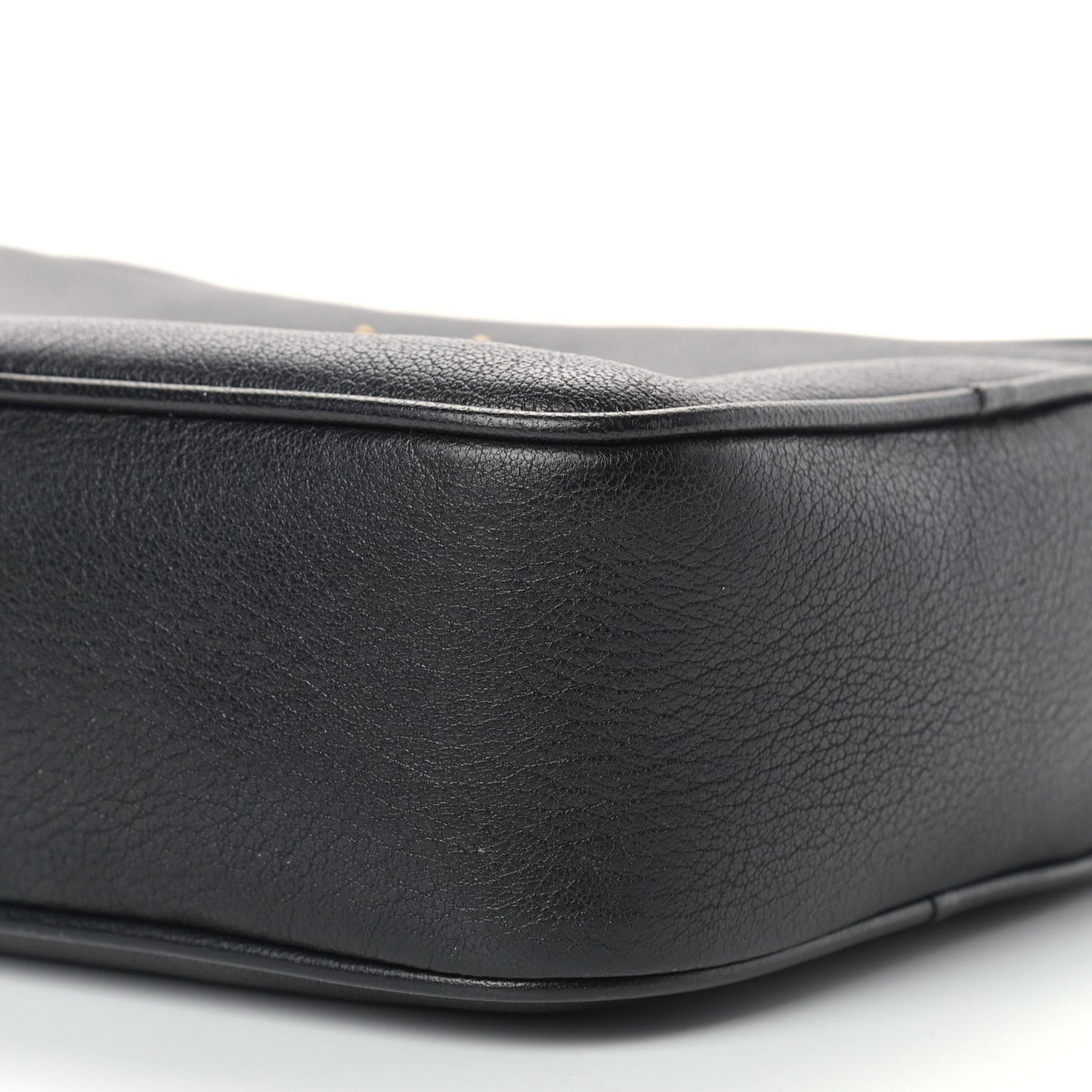 Lambskin Monogram Small Lou Camera Bag Black