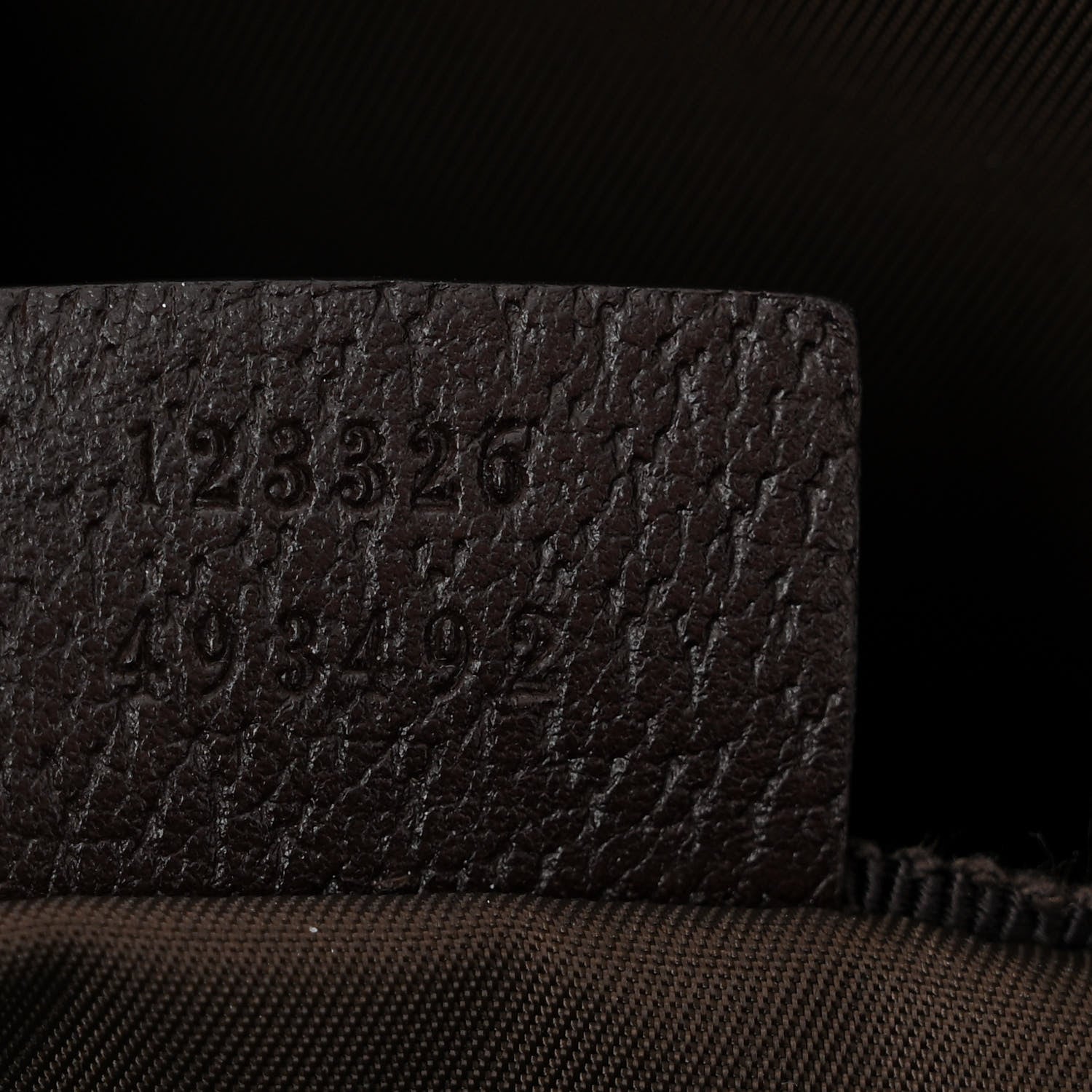 Gucci Monogram Natural Pigskin Large Diaper Bag Beige Ebony Cocoa Dark Chocolate 8 of 14