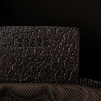 Gucci Monogram Natural Pigskin Large Diaper Bag Beige Ebony Cocoa Dark Chocolate 8 of 14