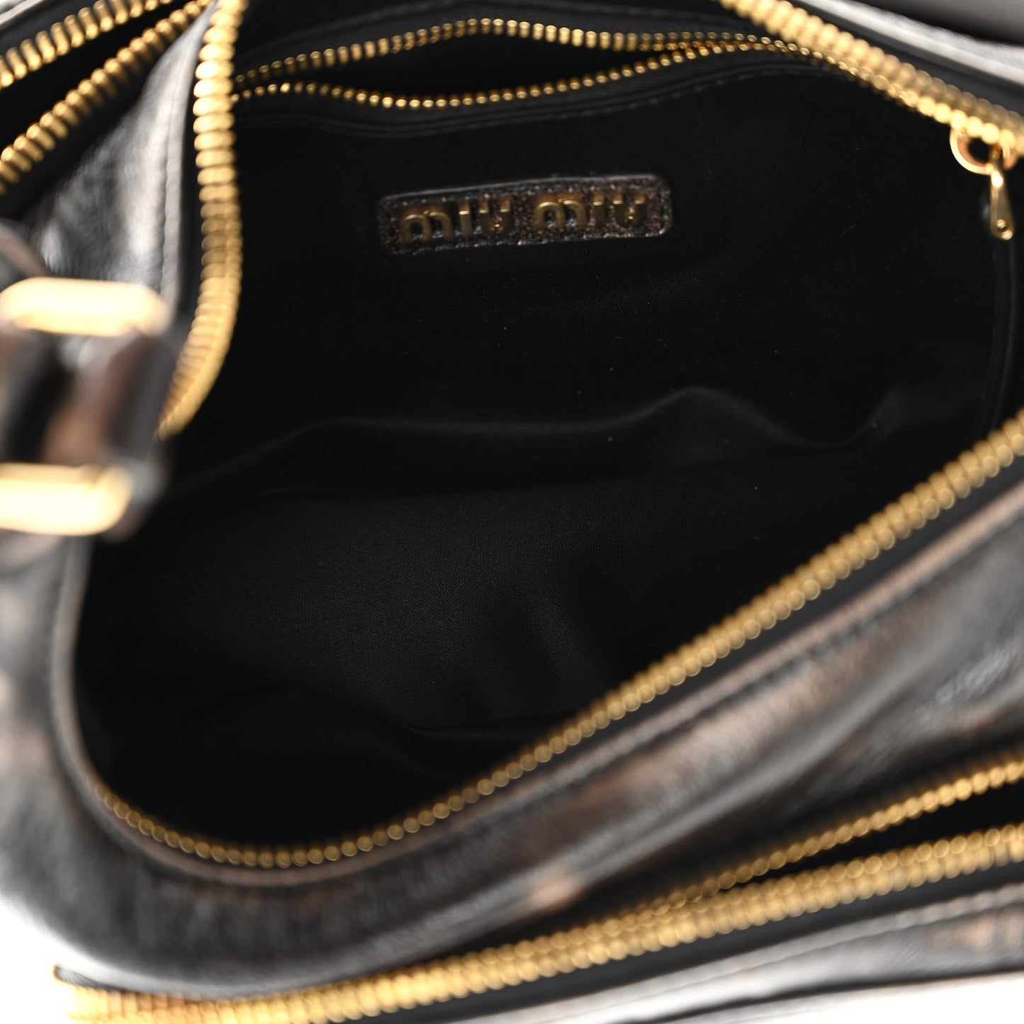 Distressed Nappa Pocket Bag Sand Coffee
