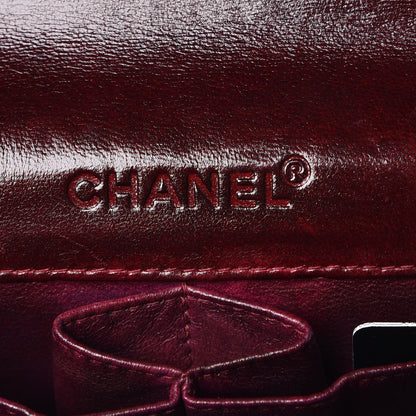 Chanel Patent East West Chocolate Bar Flap Burgundy 6 of 8