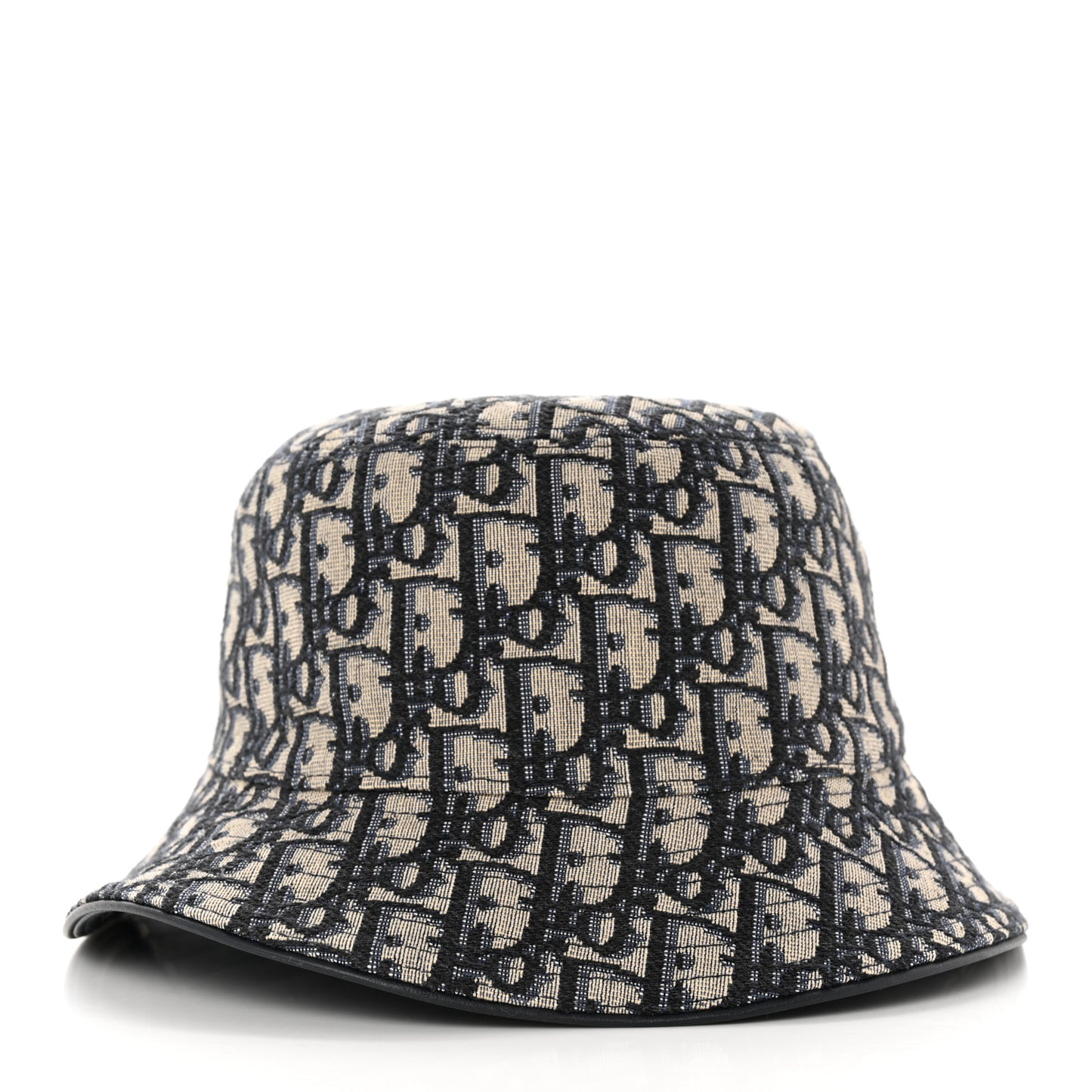 Oblique Jacquard Bucket Hat L Blue