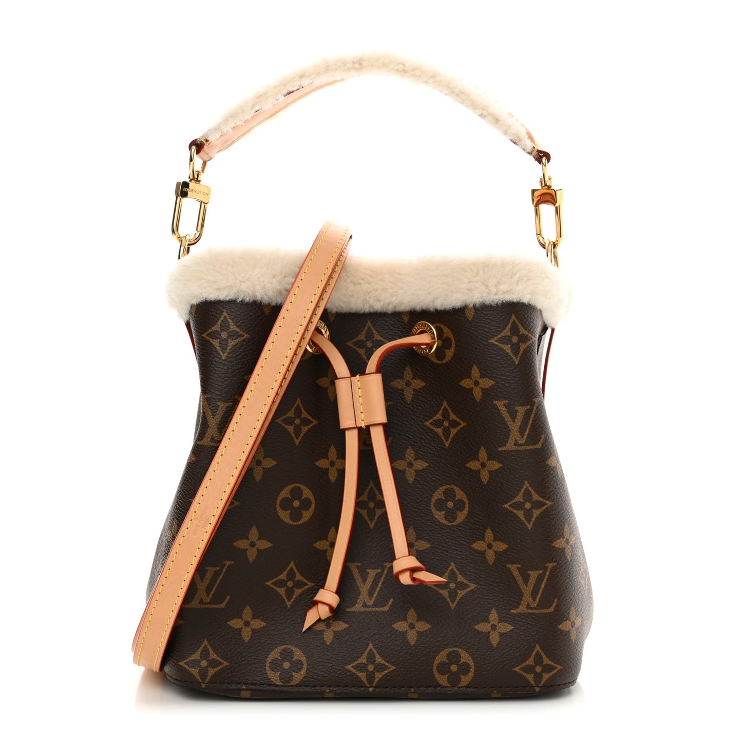 Monogram Shearling Cozygram Neonoe BB