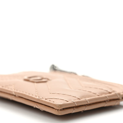 Gucci Calfskin Matelasse Monochrome GG Marmont Key Case Card Holder Camelia 7 of 9