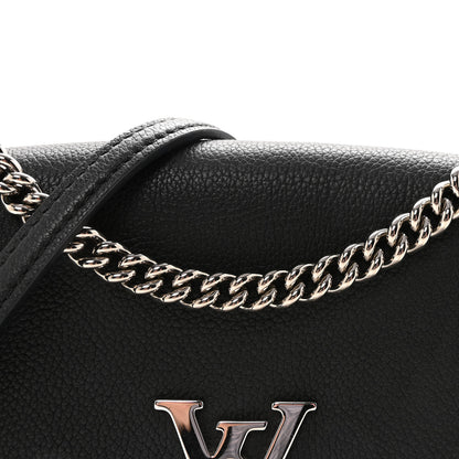 Louis Vuitton Soft Calfskin My Lockme Chain Bag BB Black 7 of 9
