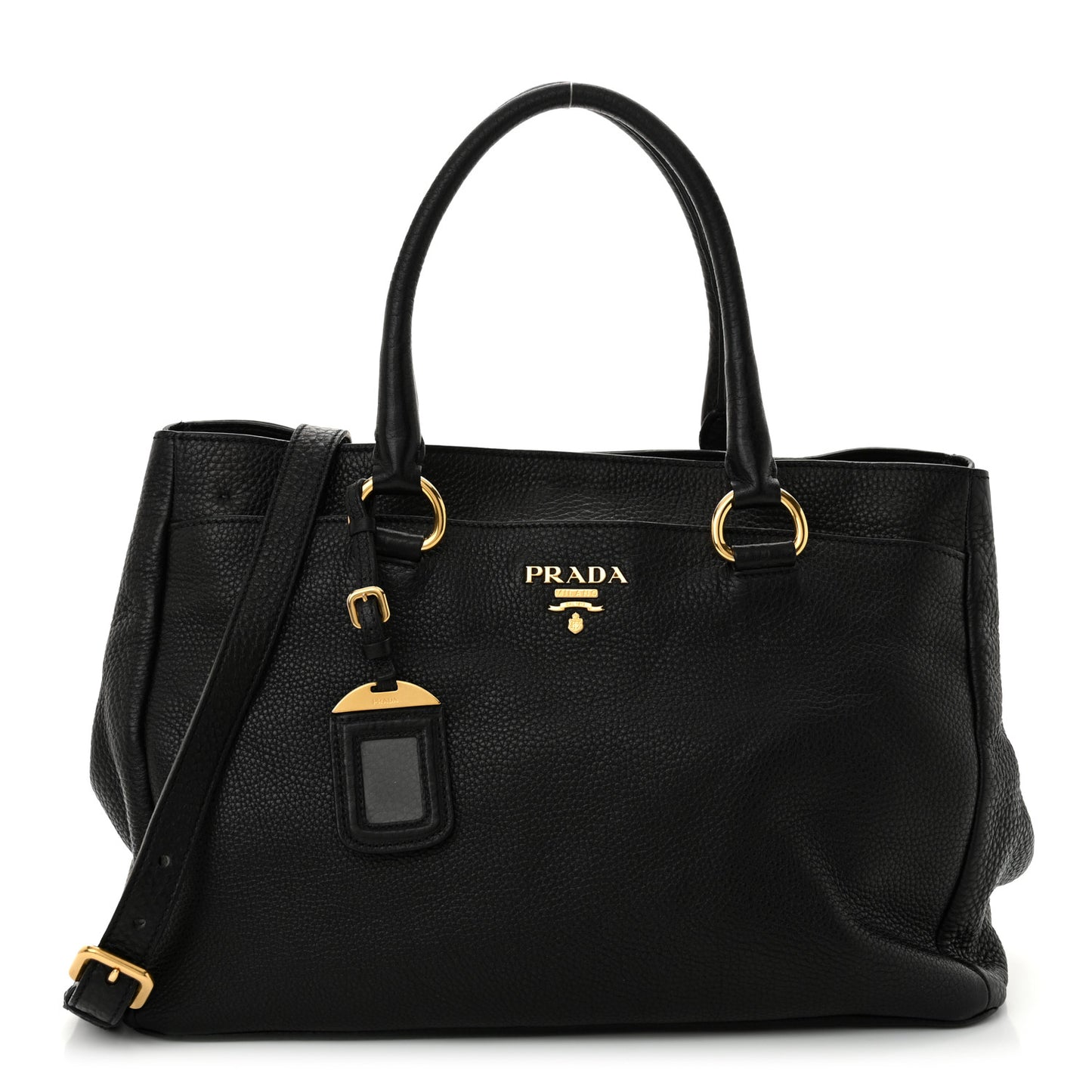 Vitello Daino Tote Black
