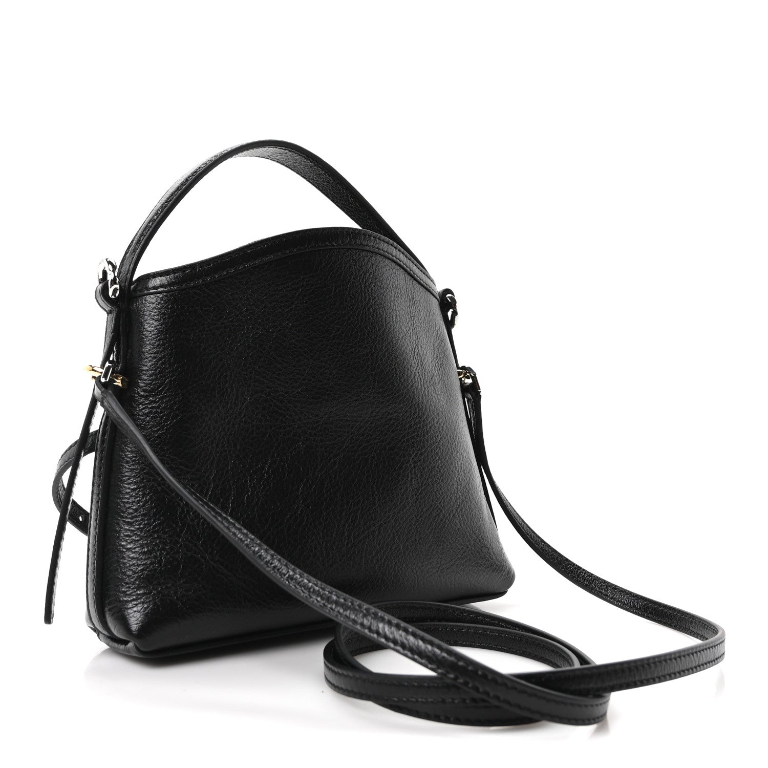 Givenchy Tumbled Calfskin Nano Voyou Bag Black 3 of 10