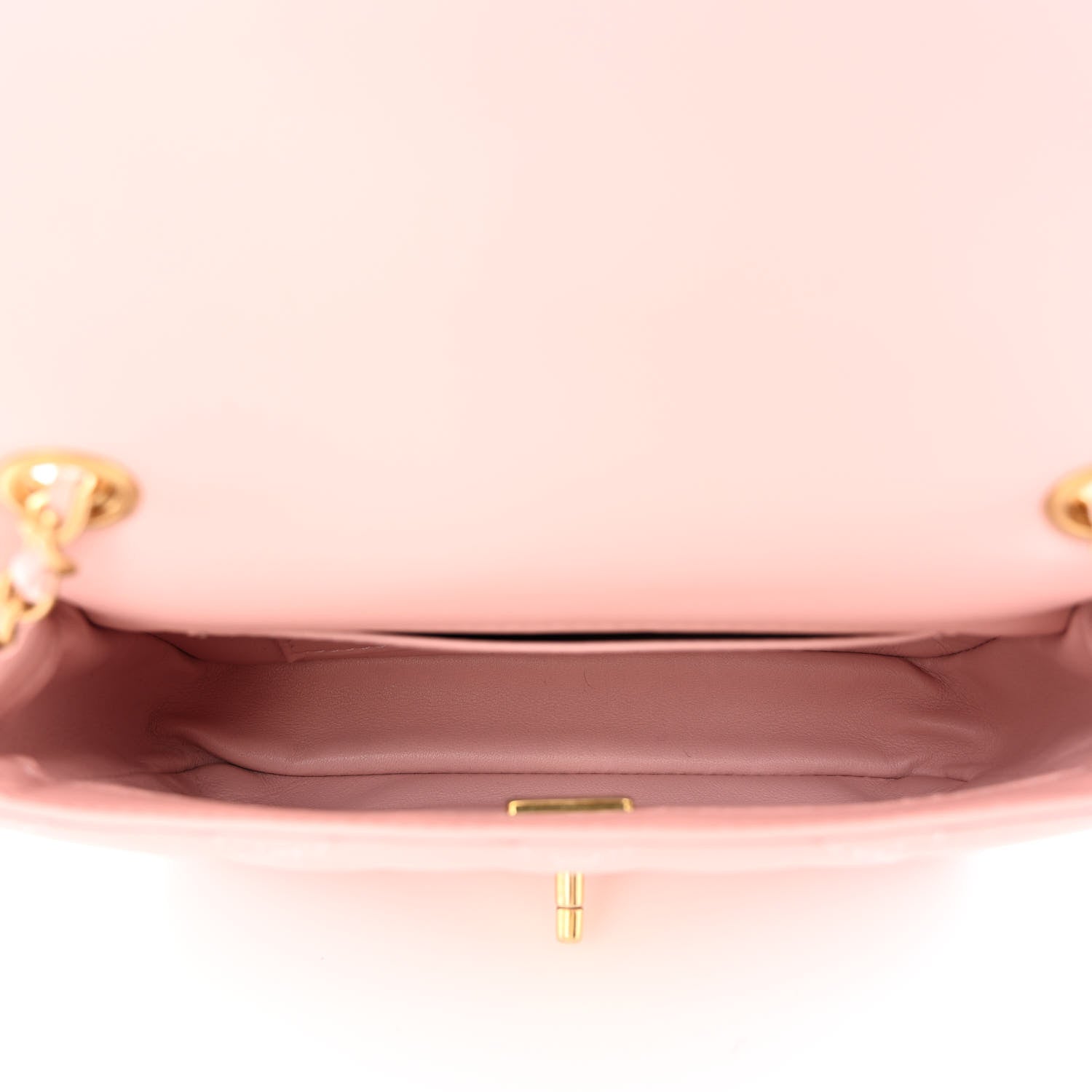 Chanel Lambskin Quilted Mini Heart Charms Flap Light Pink 5 of 10