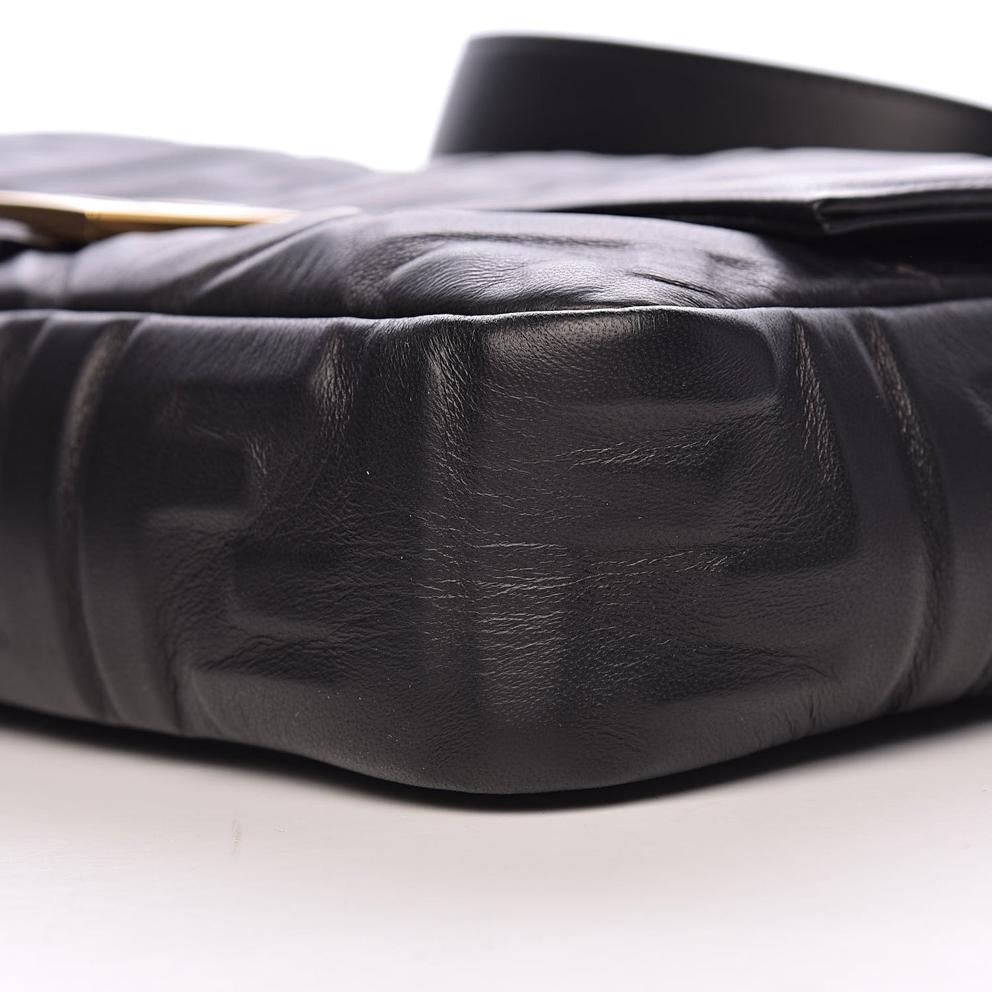 Nappa FF 1974 Embossed Baguette Black