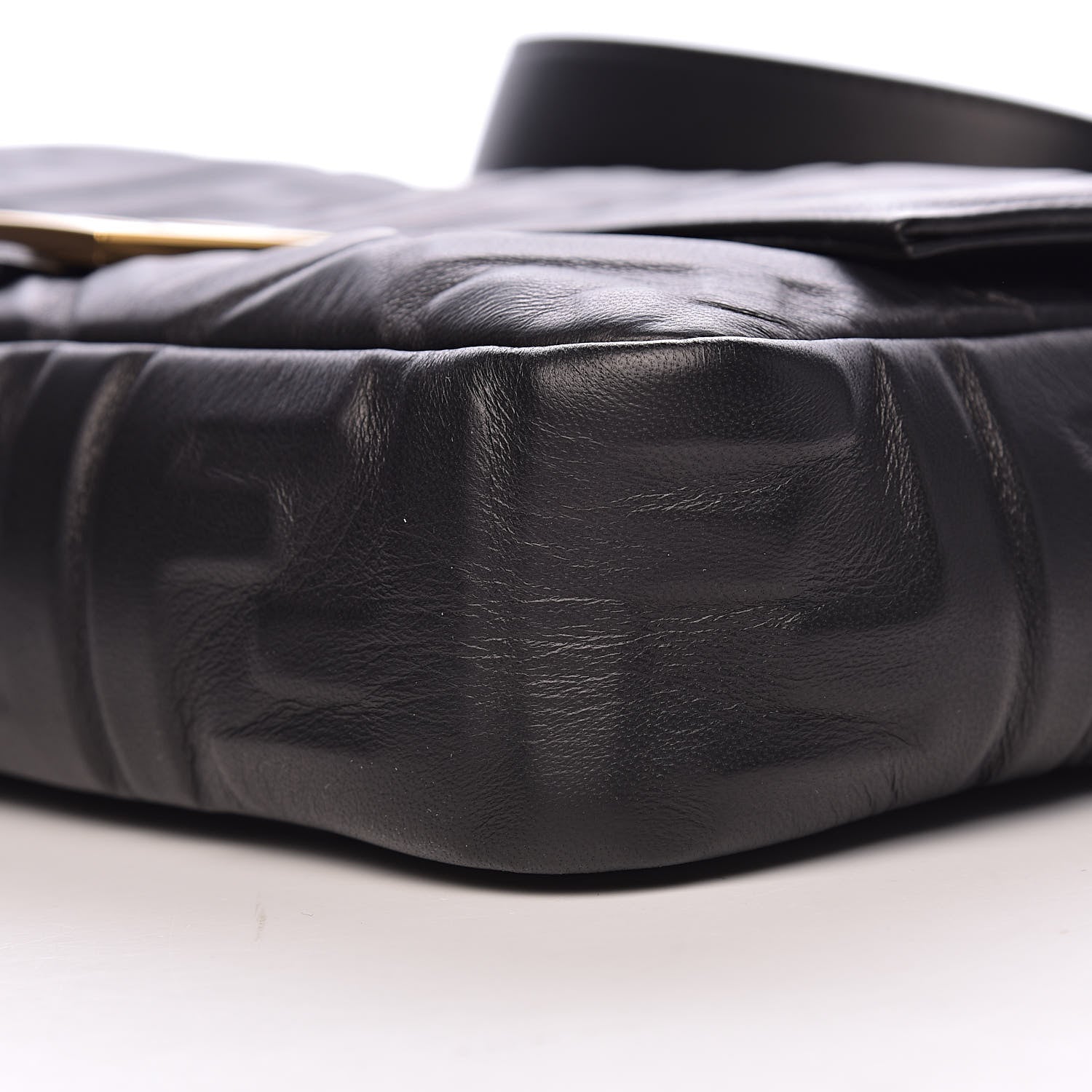 Fendi Nappa FF 1974 Embossed Baguette Black 8 of 9