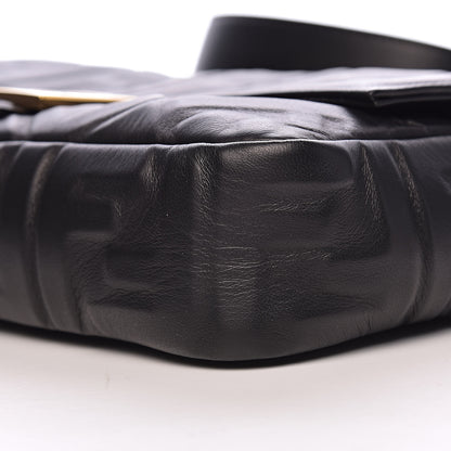 Fendi Nappa FF 1974 Embossed Baguette Black 8 of 9