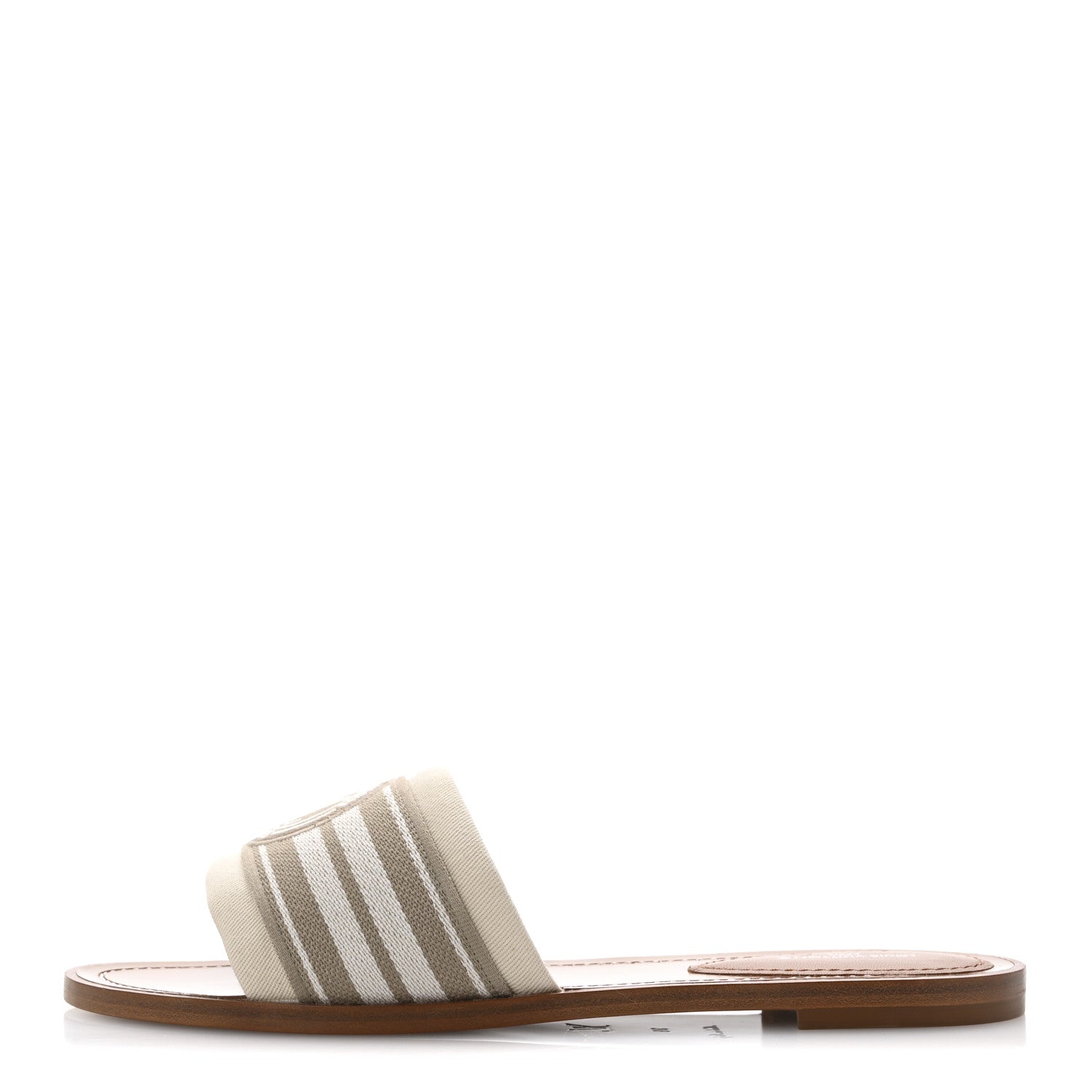 Louis Vuitton Canvas Calfskin Lock It Flat Mules 39 1 of 9