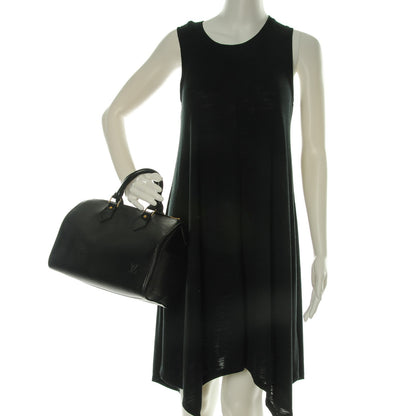 Louis Vuitton Epi Speedy 25 Black 2 of 7