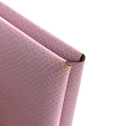 Hermes Epsom Calvi Card Case Mauve Sylvestre 8 of 11