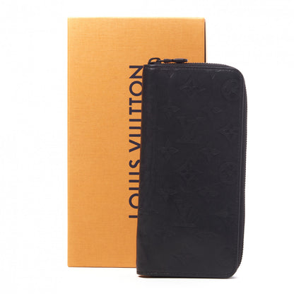 Louis Vuitton Calfskin Monogram Shadow Vertical Zippy Wallet Black 8 of 8