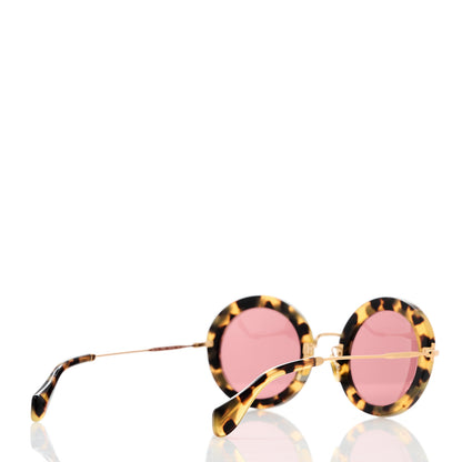 Miu Miu Round Sunglasses SMU13N Tortoise 4 of 8