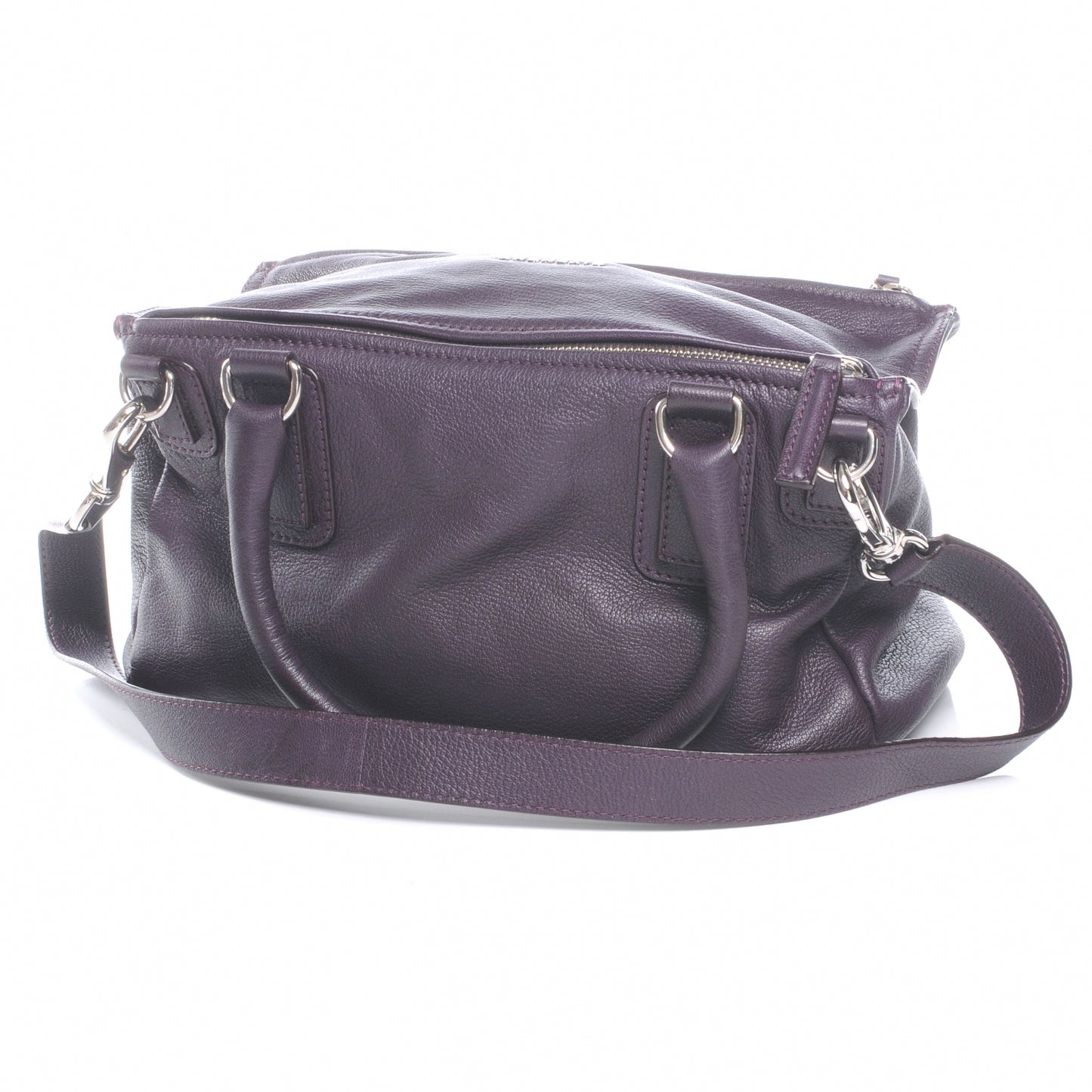 Pebbled Calfskin Small Pandora Purple