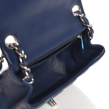 Chanel Lambskin Quilted Mini Square Flap Navy 5 of 8