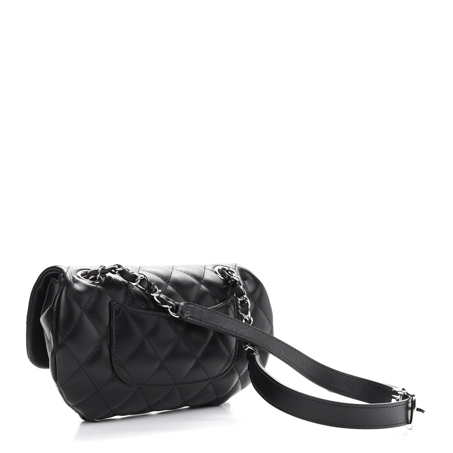 Chanel Calfskin Quilted CC Uniform Flap Belt Bag Black 3 of 10