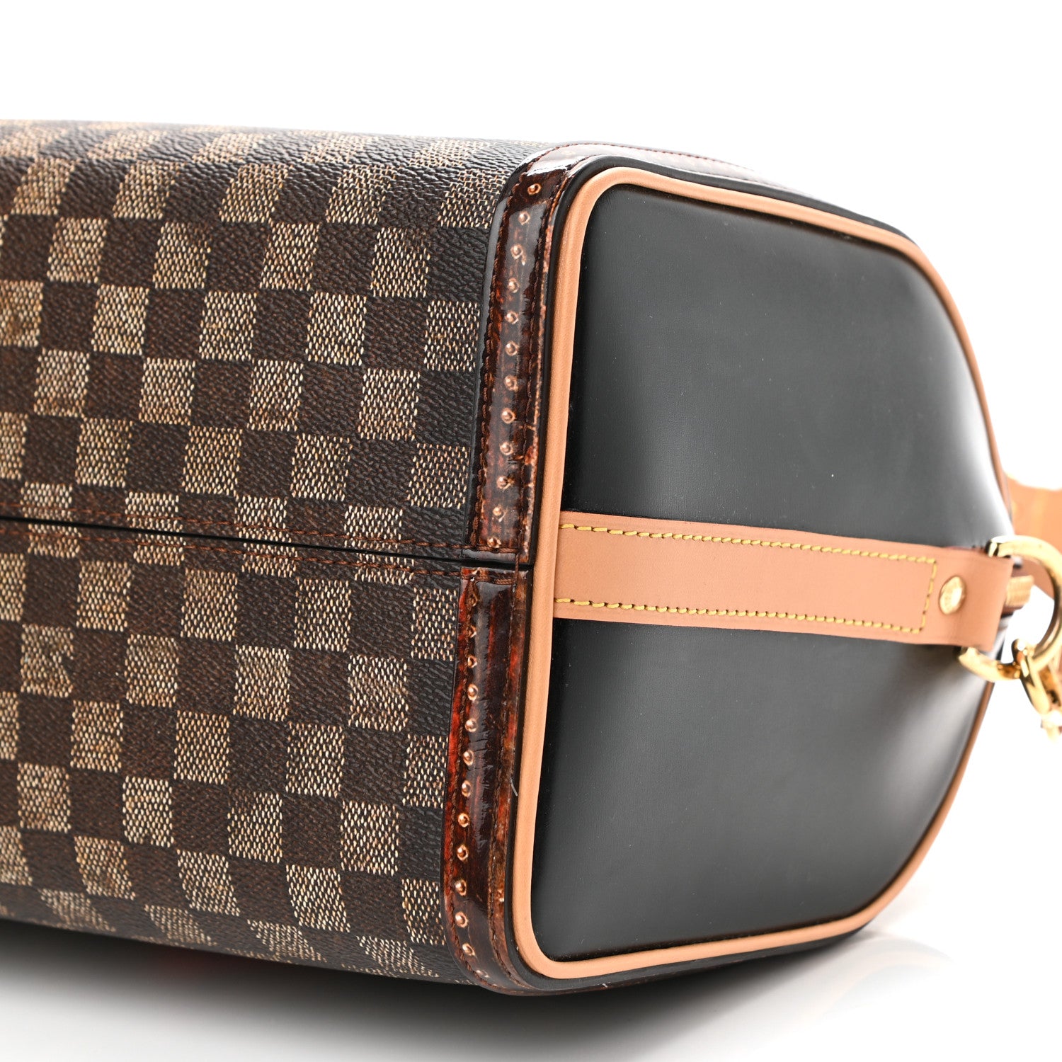 Louis Vuitton Transformed Damier Ebene Time Trunk Speedy Bandouliere 25 Black 10 of 11