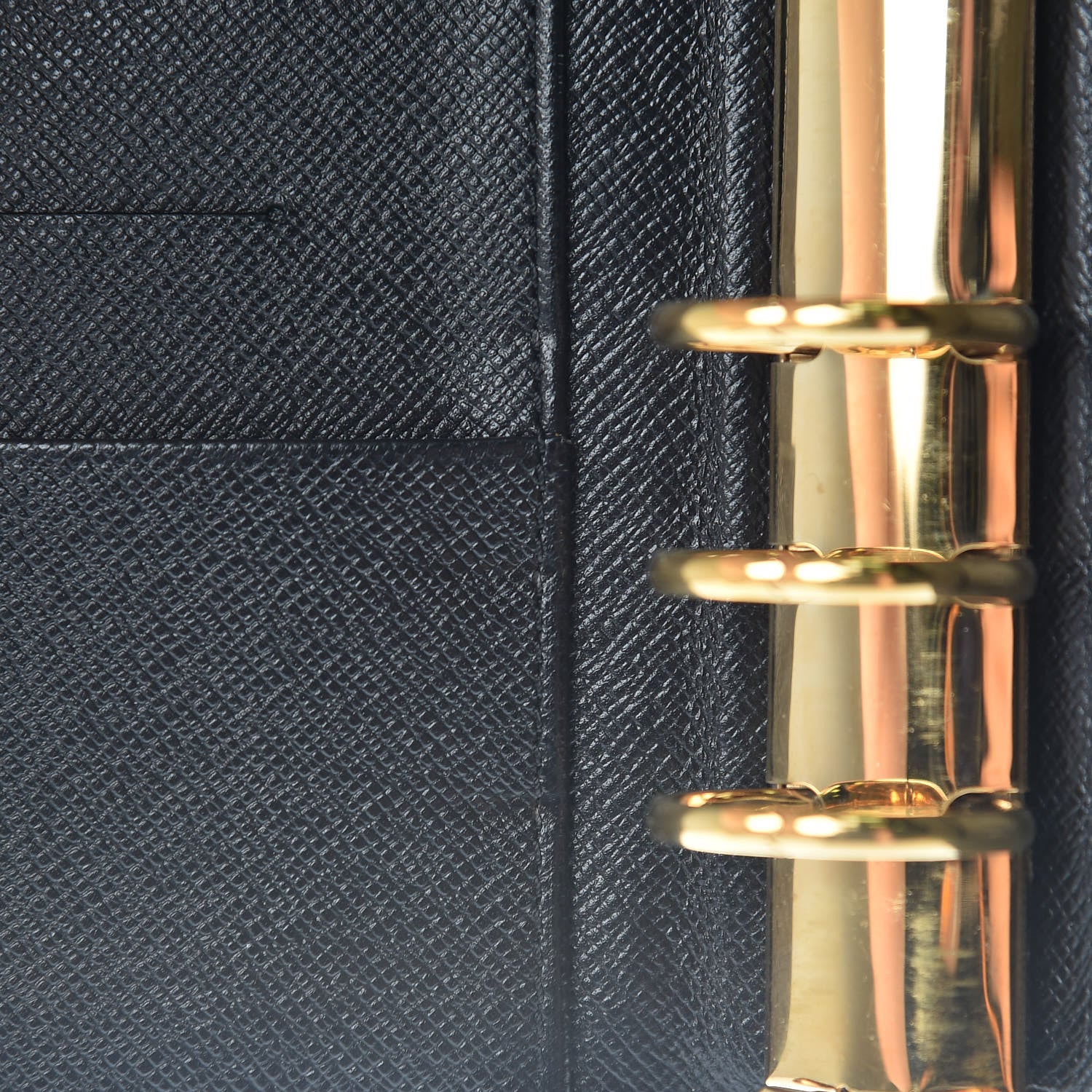 Louis Vuitton Epi Medium Ring Agenda Cover Black 9 of 9