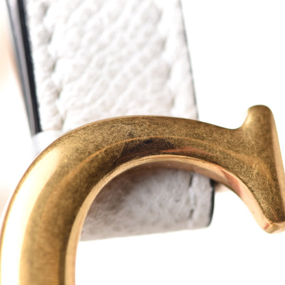 Christian Dior Grained Calfskin Mini Saddle Bag White 12 of 12