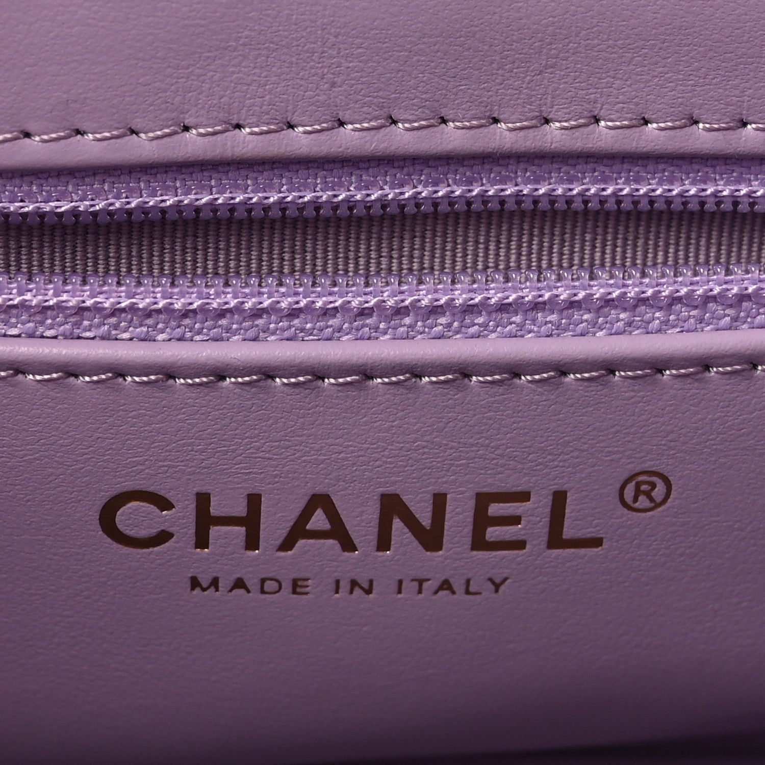 Chanel Shiny Aged Calfskin Quilted Nano Kelly Shopper Lilac 6 of 10