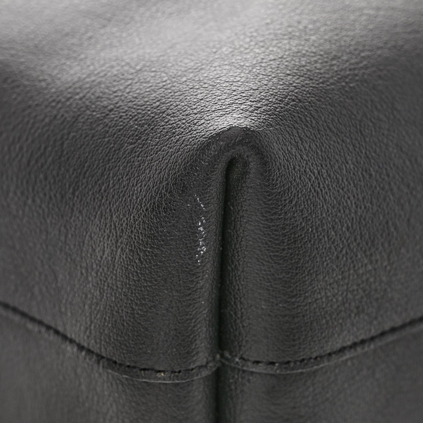 Calfskin North-South Shopping Tote Black