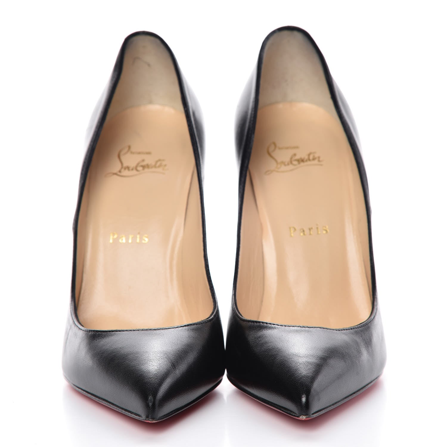 Christian Louboutin Shiny Nappa Pigalle Follies 100 Pumps 38 Black 2 of 16
