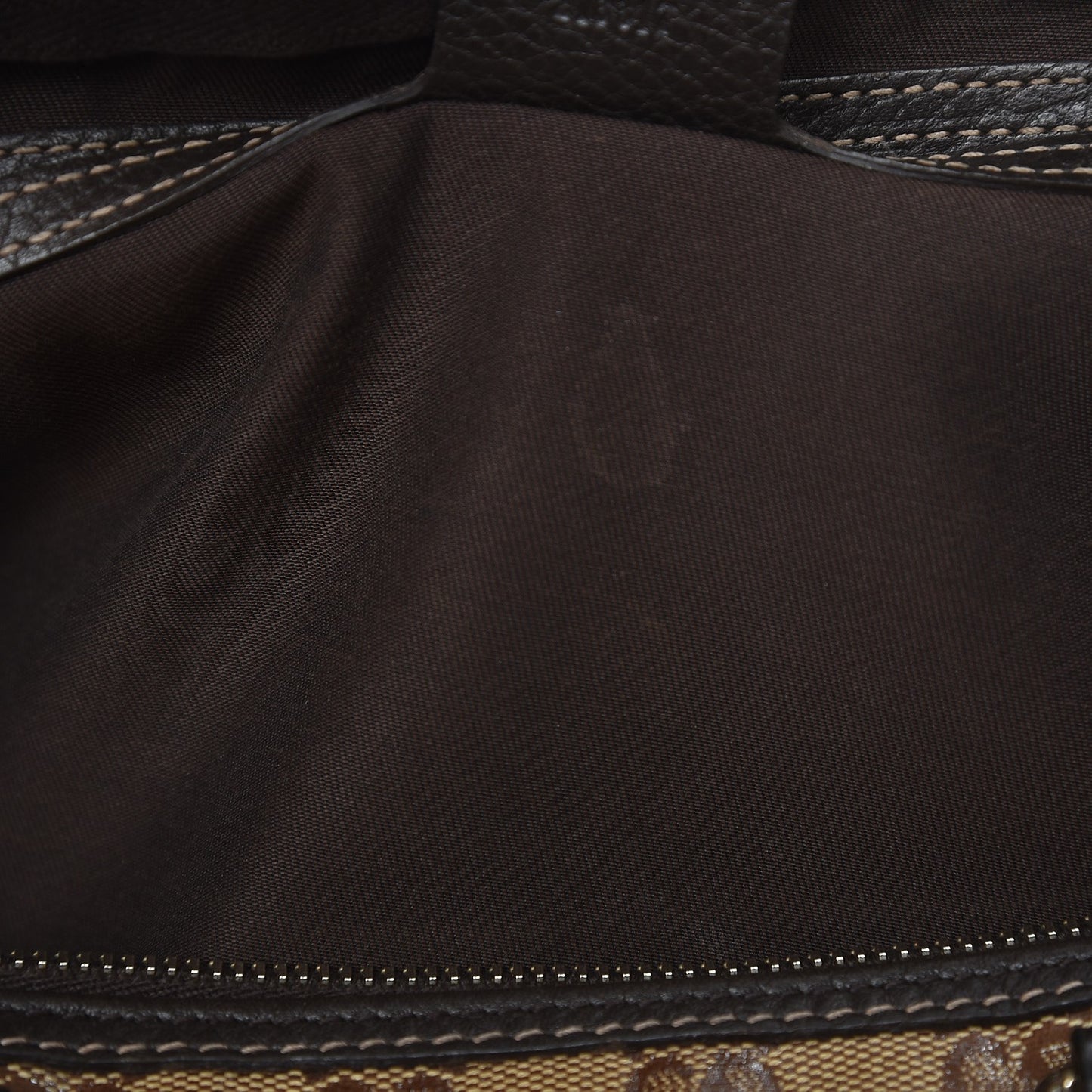 Crystal Monogram Medium Joy Boston Dark Brown